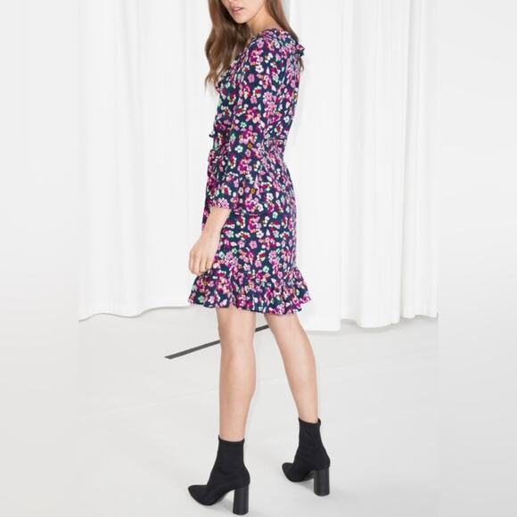 & Other Stories Paris Ruffle Frill Dress (size 2) - Picture 4 of 8